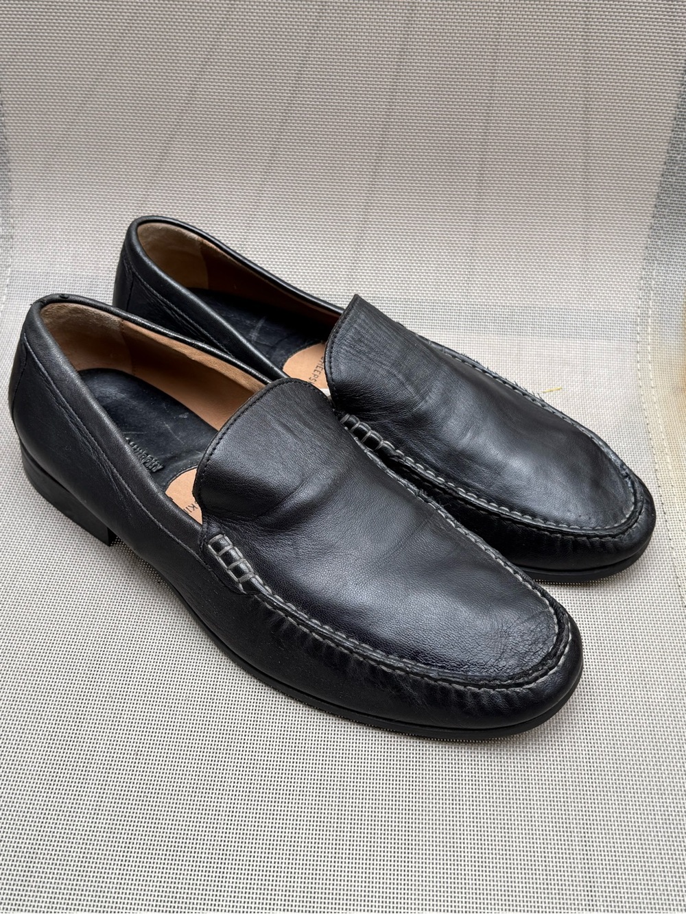 Johnston & Murphy Black Leather Driving Shoes Made in India #2778 Men's size 11 - Picture 3 of 10